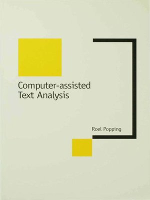 cover image of Computer-Assisted Text Analysis
